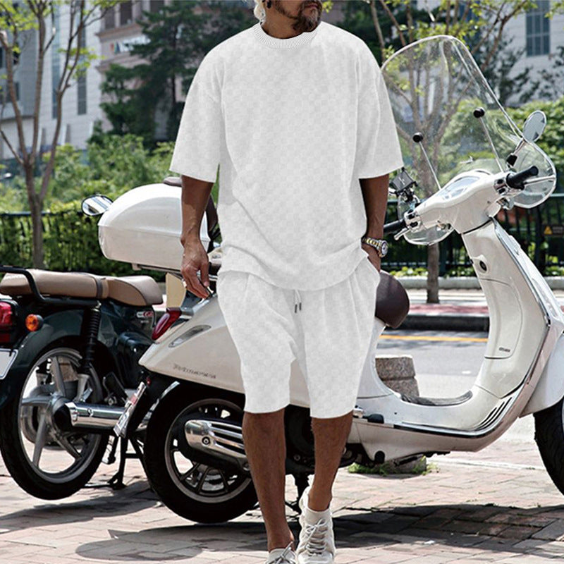 Ensemble d'été confortable pour hommes avec T-shirt oversize et shorts Chic und Stil