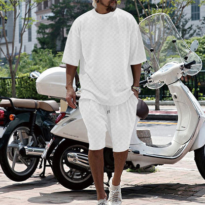 Ensemble d'été confortable pour hommes avec T-shirt oversize et shorts Chic und Stil
