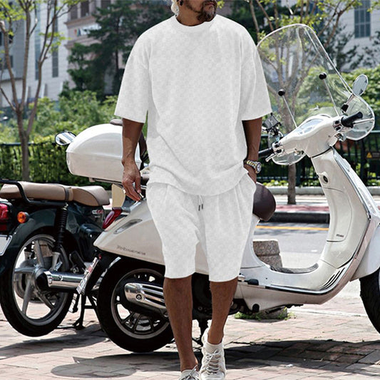 Ensemble d'été confortable pour hommes avec T-shirt oversize et shorts Chic und Stil