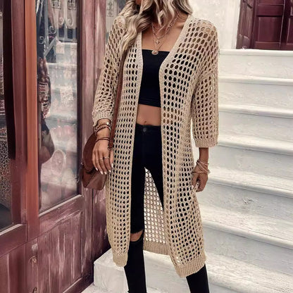 Dames Blouse en crochet aérien avec design ouvert et manches larges Chic und Stil