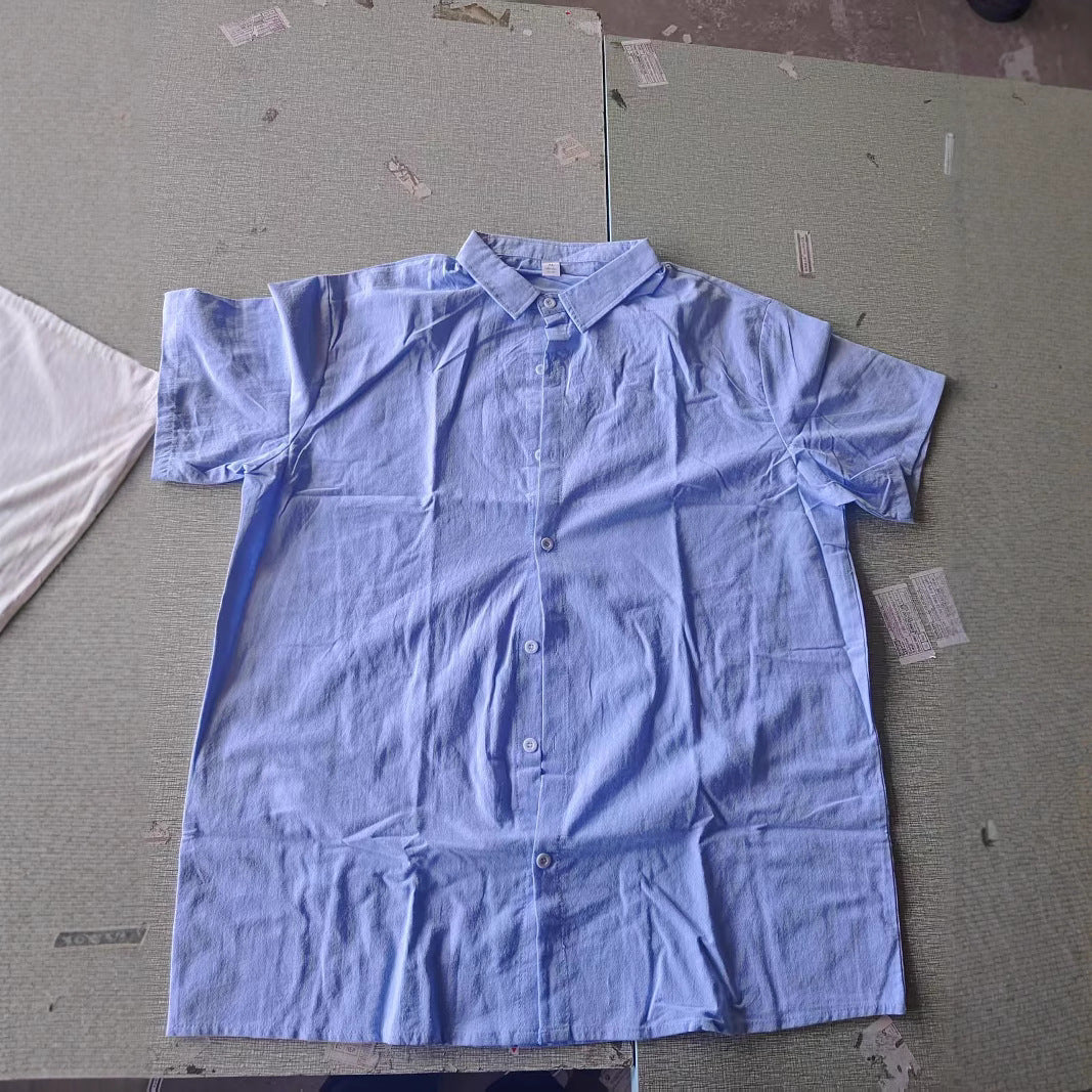 Hommes Léger Décontracté Coupe Ample Chemise à Manches Courtes Chic und Stil