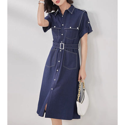 Robe utilitaire ceinturée pour femme Chic und Stil