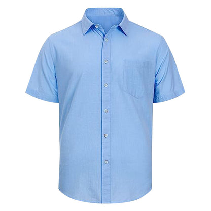 Chemise à manches courtes pour hommes avec une structure fine et une poche poitrine Chic und Stil