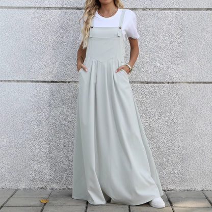 Robe maxi en denim ajustable pour femmes Chic und Stil