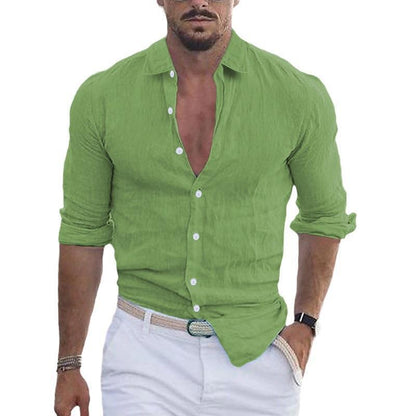 Chemise en lin pour hommes avec coupe moderne et design cintré Chic und Stil