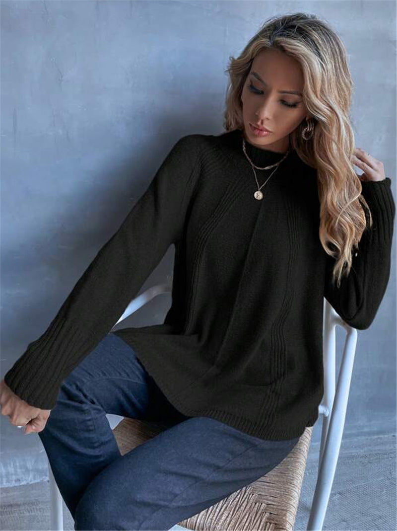 Dames Pull en tricot surdimensionné Chic und Stil