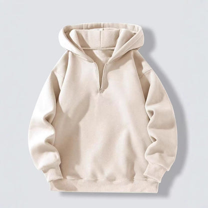 Dame Zip-Hoodie avec col montant et poches latérales Chic und Stil
