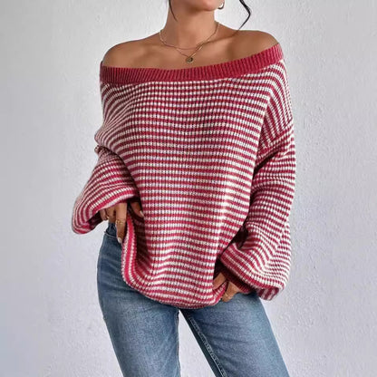 Dames Oversized Tricot Pull Chic und Stil