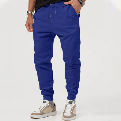 Men's casual jogging pants with elastic waistband and side zip pockets Chic and style