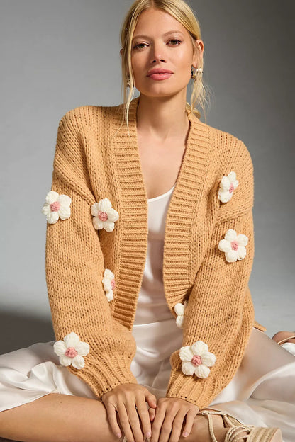 Dames gilet avec appliques florales Chic und Stil