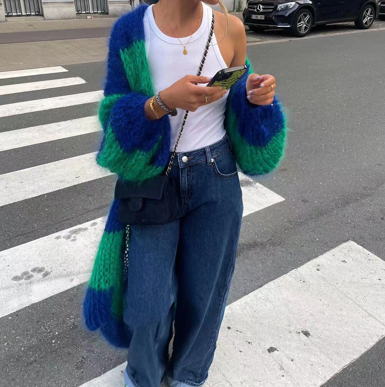 Dames Cardigan en tricot confortable avec coupe oversized Chic und Stil