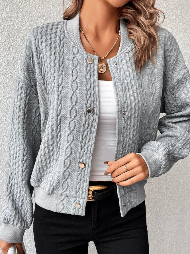 Dames gilet avec motif torsadé Chic und Stil