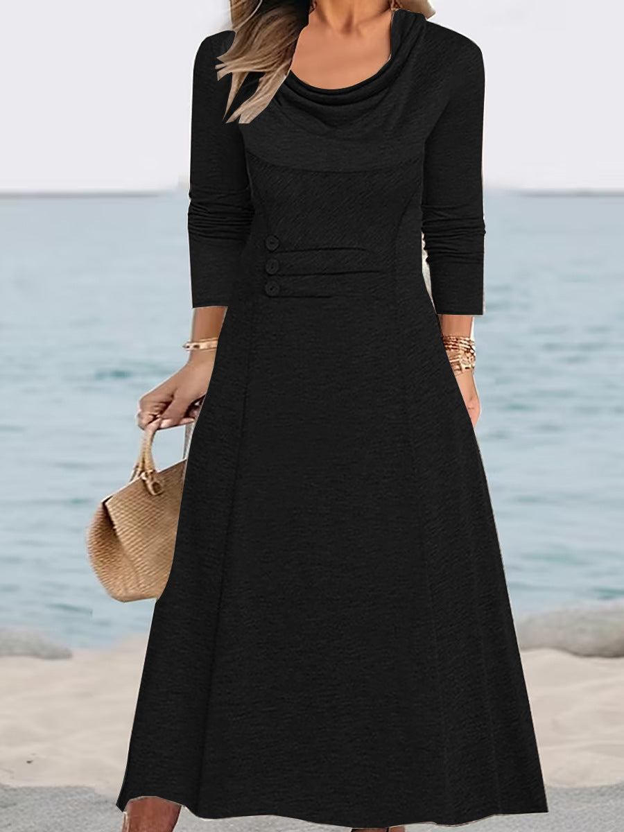 Robe portefeuille élégante pour femmes avec un col chic et des poches pratiques Chic und Stil