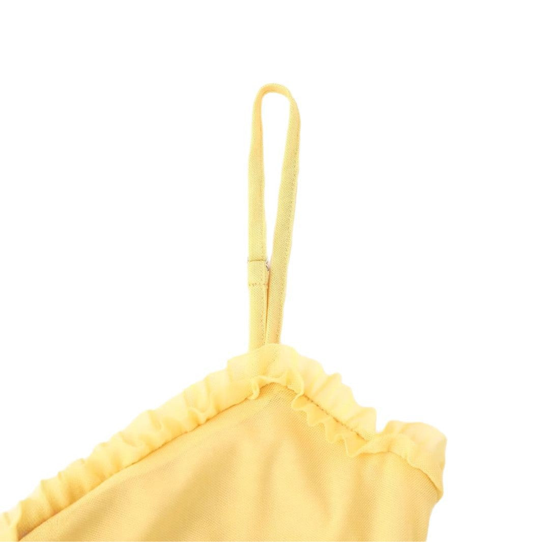 Robe maxi femme avec un design élégant à volants et un drapé artistique Chic und Stil