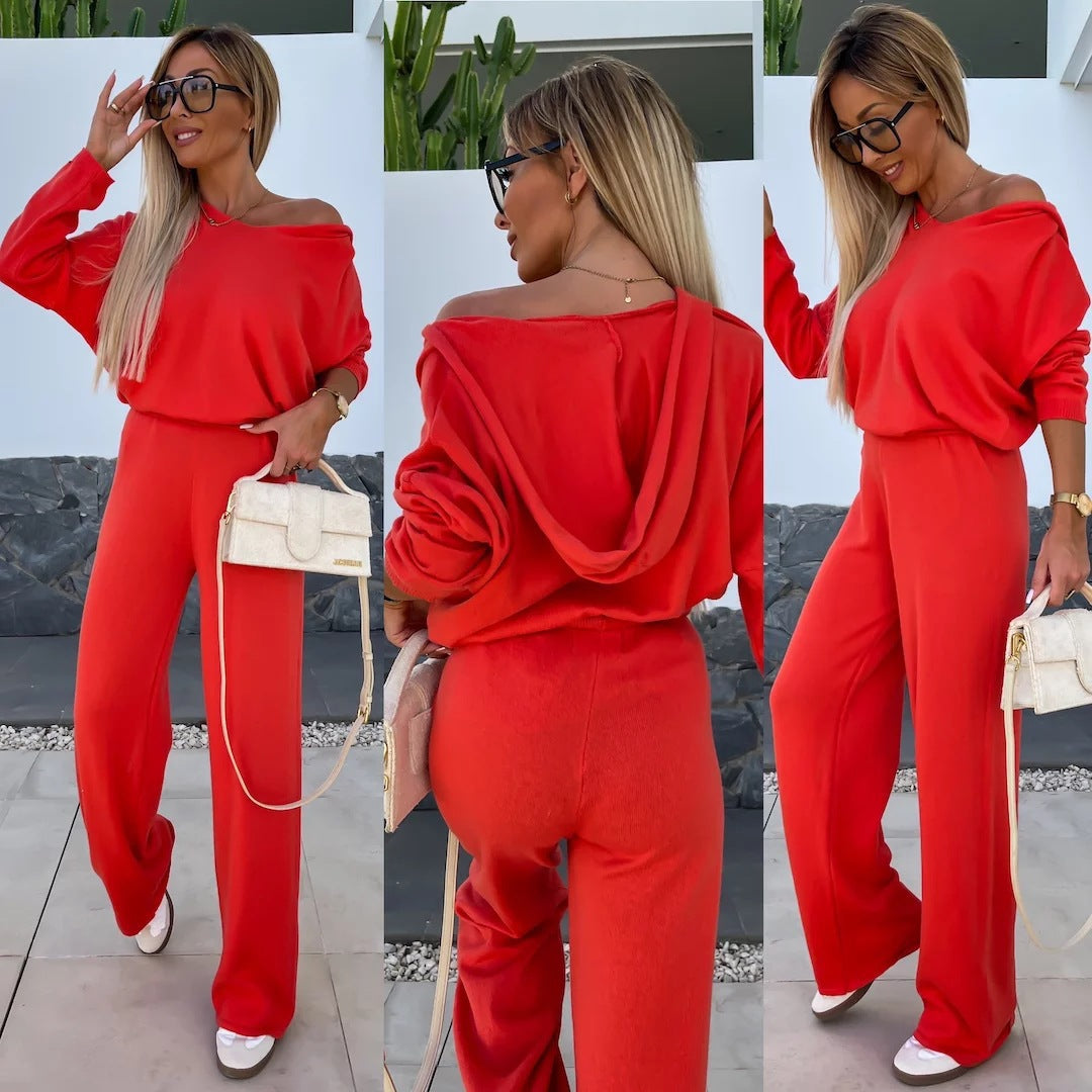 Casual lounge set for women with loose top and comfortable pants Chic and Style