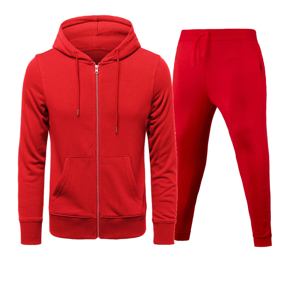 Men's Fleece Hoodie Sports Set and Chic Jogging Pants