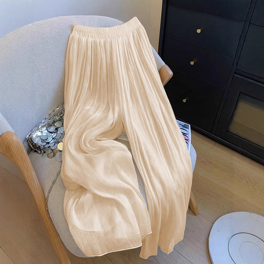 Wide pleated pants for women with elastic waistband Chic und Stil