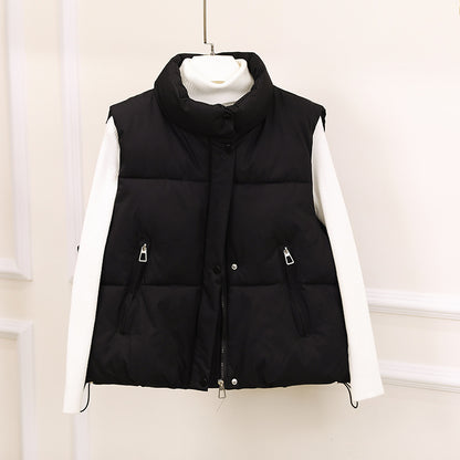 Dames gilet matelassé avec col montant et différentes options de poches Chic und Stil