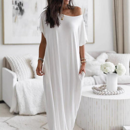 Robe maxi décontractée pour femmes avec coupe ample et poches pratiques Chic und Stil