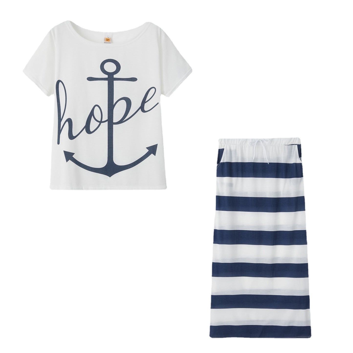 Robe décontractée off-shoulder pour femmes avec design rayé Chic und Stil