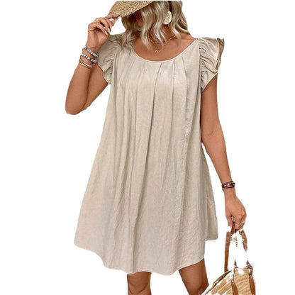 Robe shift à manches volantées pour femmes Chic und Stil