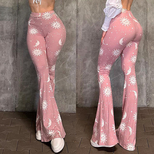 Dames Bohemian Pantalons évasés Chic und Stil