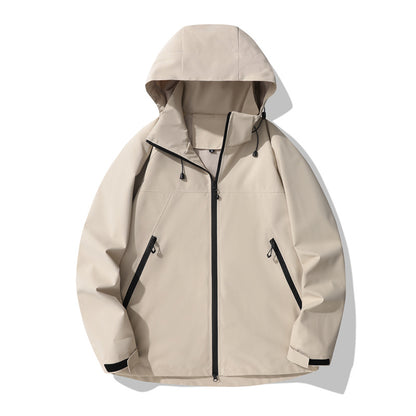 Dames déperlant Outdoor veste avec col capuchon réglable et poches zippées fonctionnelles Chic und Stil