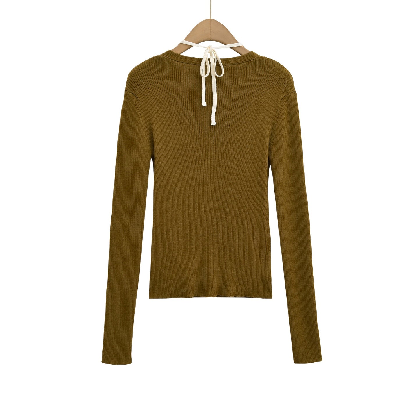 Dames élégant cardigan en tricot avec décolleté en V profond et doublure contrastante Chic und Stil