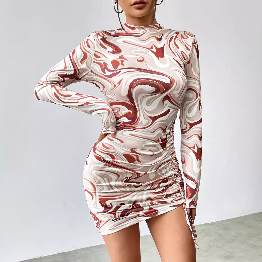 Robe Bodycon Chic et Stylée à Manches Longues pour Femmes
