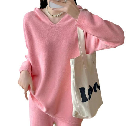 Dames Élégante et confortable Loungewear décolleté en V Chic und Stil