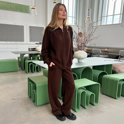 Dames ensemble en polar confortable Chic und Stil