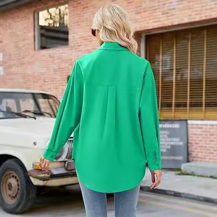 Chemisier femme ample avec devant boutonné et coupe élégante Chic und Stil