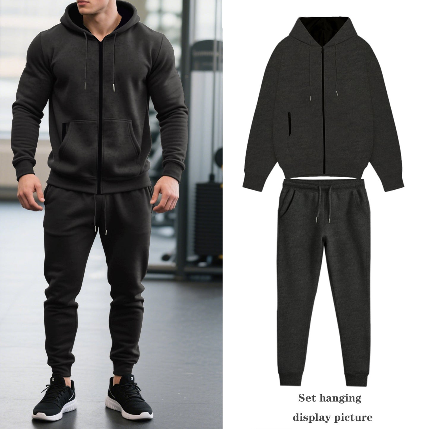Costume de sport pour hommes avec capuche et poches pratiques Chic und Stil