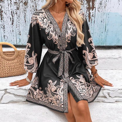 Robes élégantes pour femmes avec broderie Paisley détaillée Chic und Stil