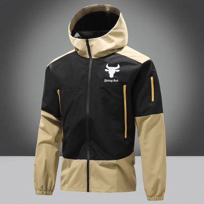 Functional jacket for men in breathable material with practical pockets Chic and Style