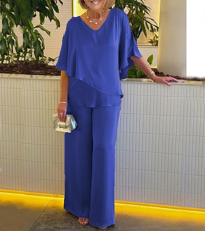 Dames Élégant Jumpsuit Set Chic und Stil