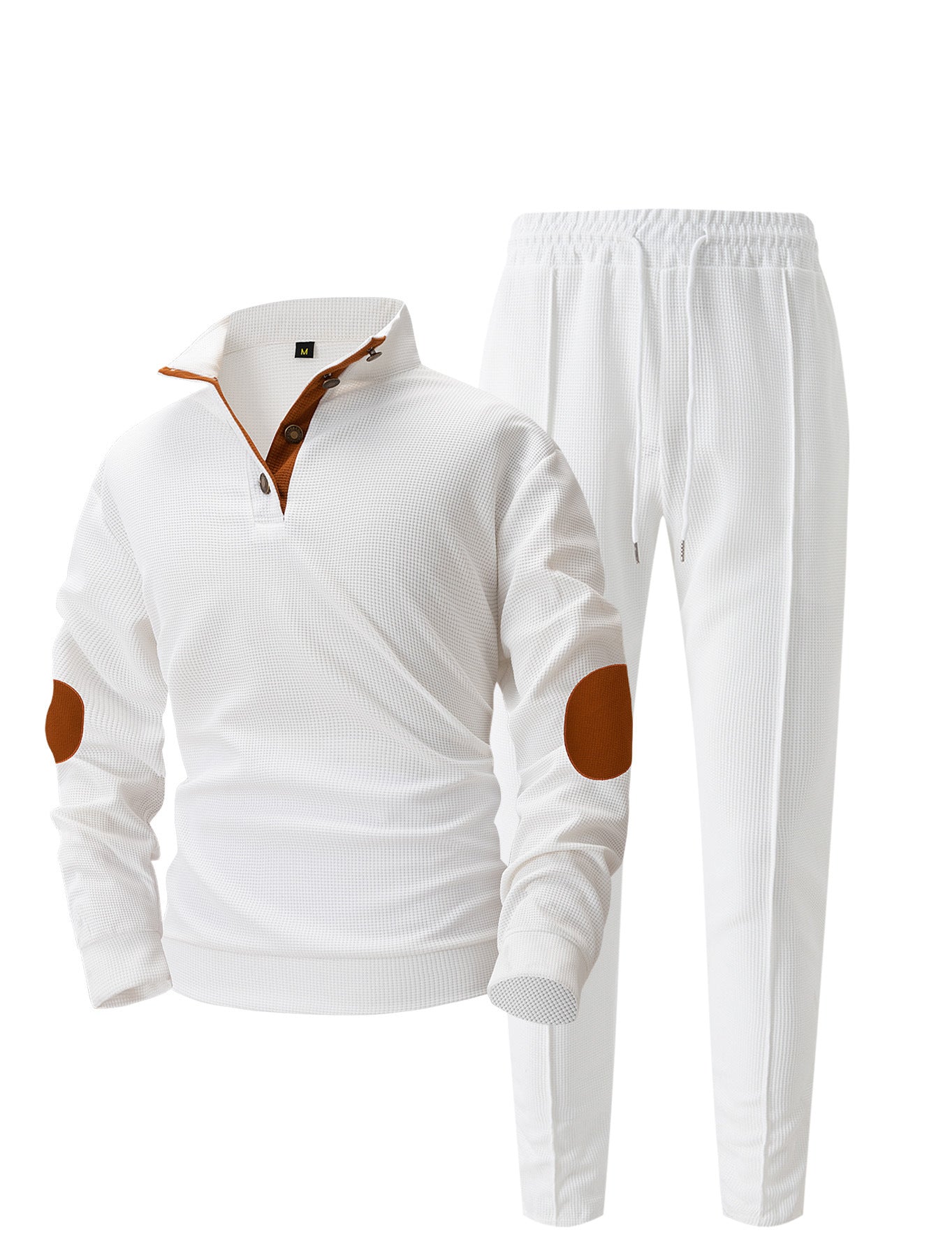 Sport leisure set for men with innovative cut and trendy knot details Chic and Style