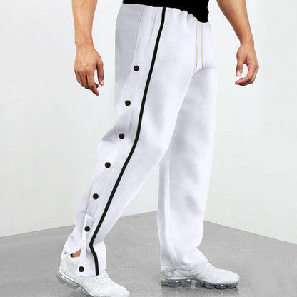 Comfortable men's sports pants with buttons Chic and Style
