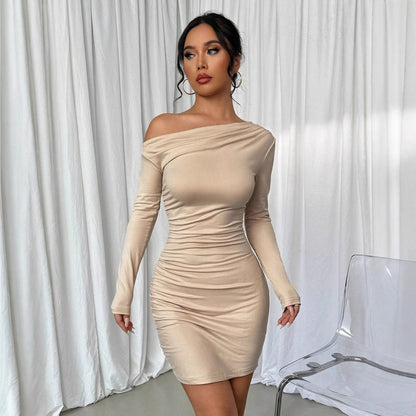 Femmes Robe Mini à Volants Off-Shoulder Chic und Stil