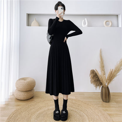 Robe maxi pour femmes avec un design en fines côtes et une coupe étroite Chic und Stil