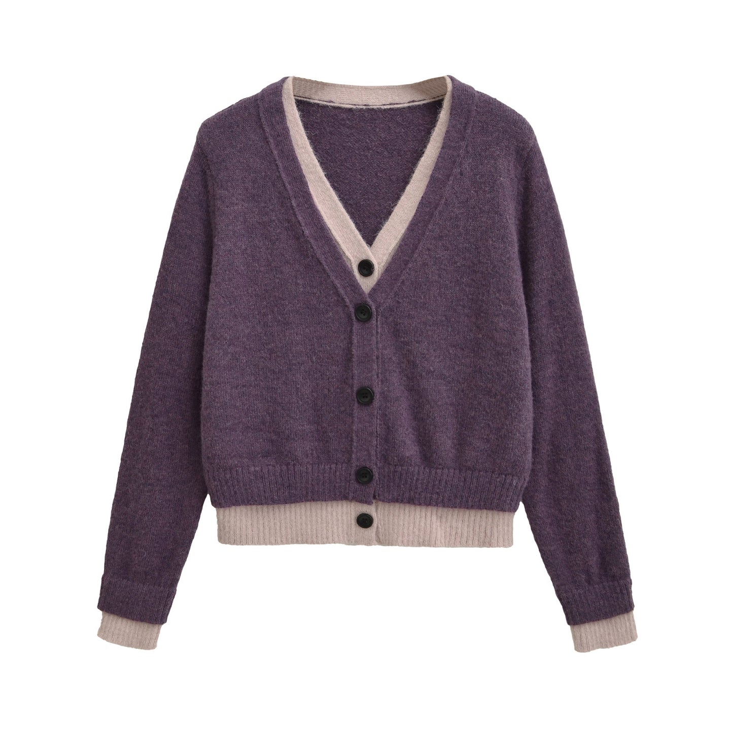 Pull élégant pour femmes avec décolleté en V profond et boutons décoratifs Chic und Stil