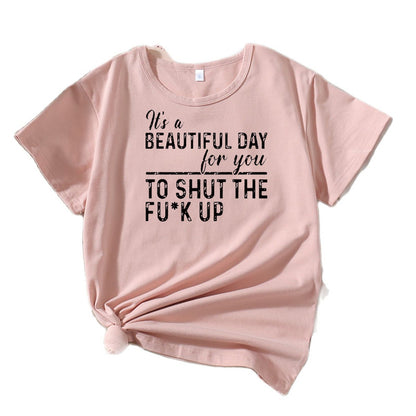 T-shirt graphique décontracté pour femmes Chic und Stil 1751262072