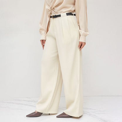 High-waisted palazzo pants for women with belt Chic and Style