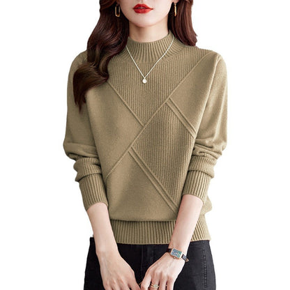 Pull en tricot élégant pour dames avec un design structuré moderne Chic und Stil
