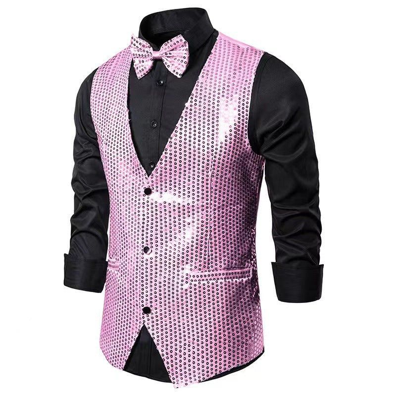 Costume élégant pour hommes avec des paillettes scintillantes et une coupe slim idéale Chic und Stil