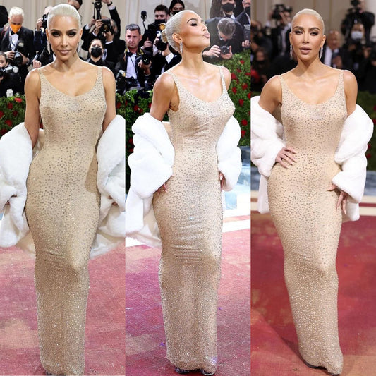 Robe de soirée sans manches scintillante pour femmes Chic und Stil