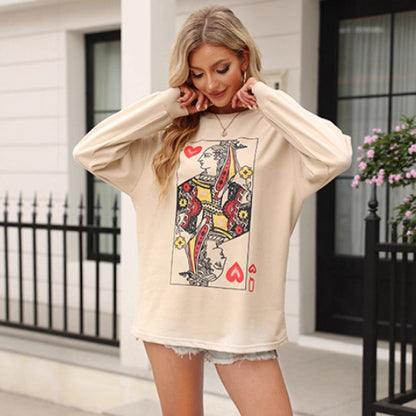 Chemisier à manches longues pour dames avec motif royal Chic und Stil