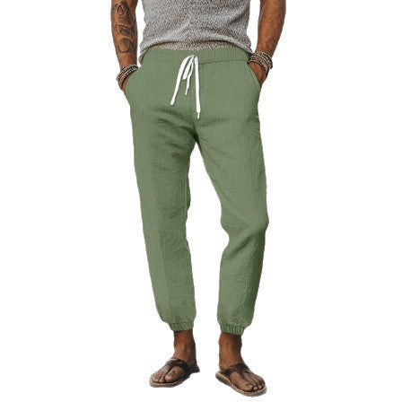 Casual cargo pants for men with elastic waistband and practical pockets Chic and Style