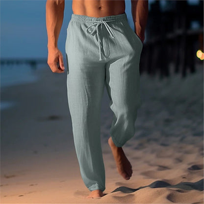 Breathable beach pants for men with adjustable belt Chic and Style