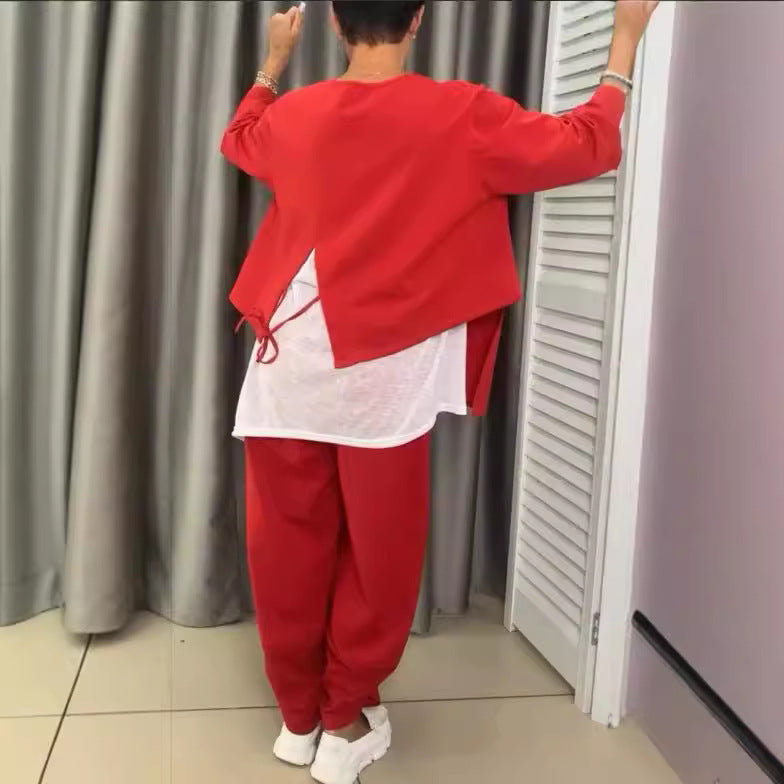 Dames ensemble de lounge décontracté avec des accents à la mode Chic und Stil